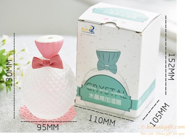 hotsalegift cool crystal bottle mini steam humidifier air purifier aroma mini fogger 6