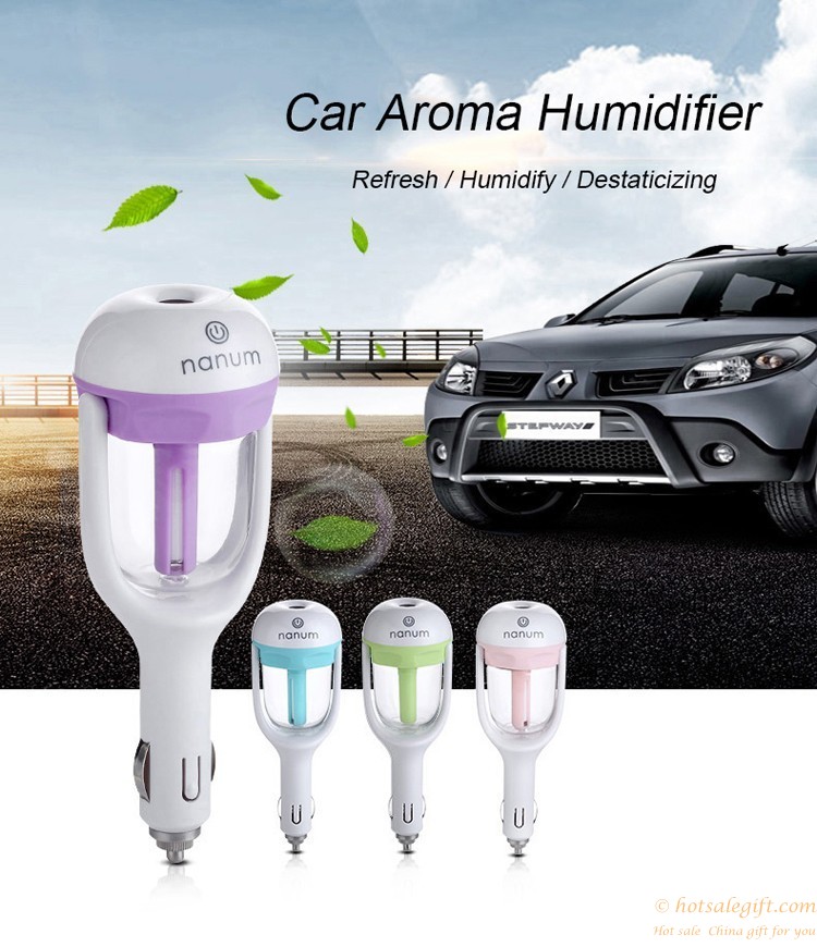 hotsalegift mini usb humidifier ultrasonic aroma diffuse car humidifier