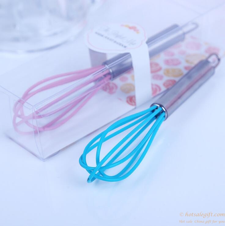 hotsalegift stainless steel whisk wedding favors blue pink whisk 1