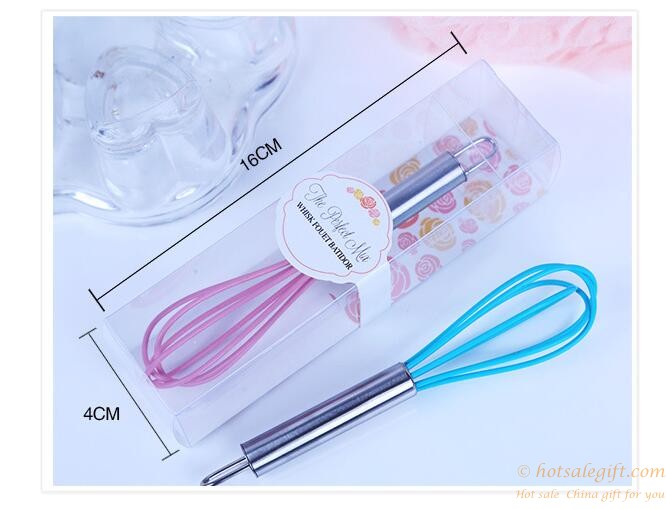 hotsalegift stainless steel whisk wedding favors blue pink whisk 5