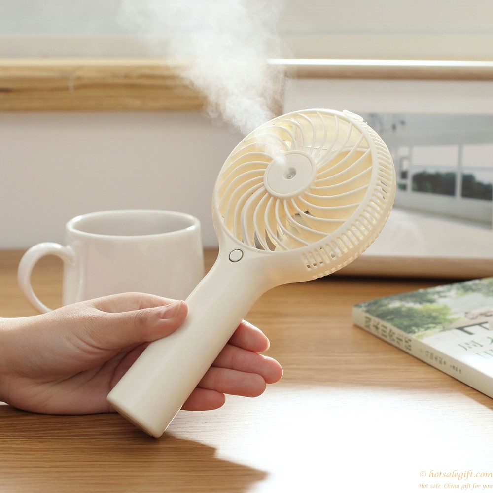 hotsalegift usb mini cooling portable rechargeable misting fan humidifier 1