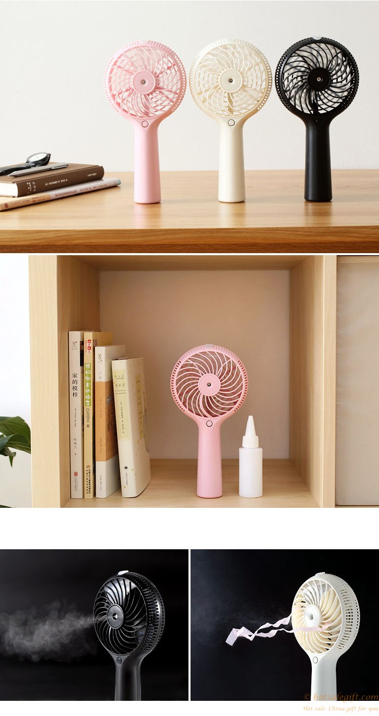 hotsalegift usb mini cooling portable rechargeable misting fan humidifier 3