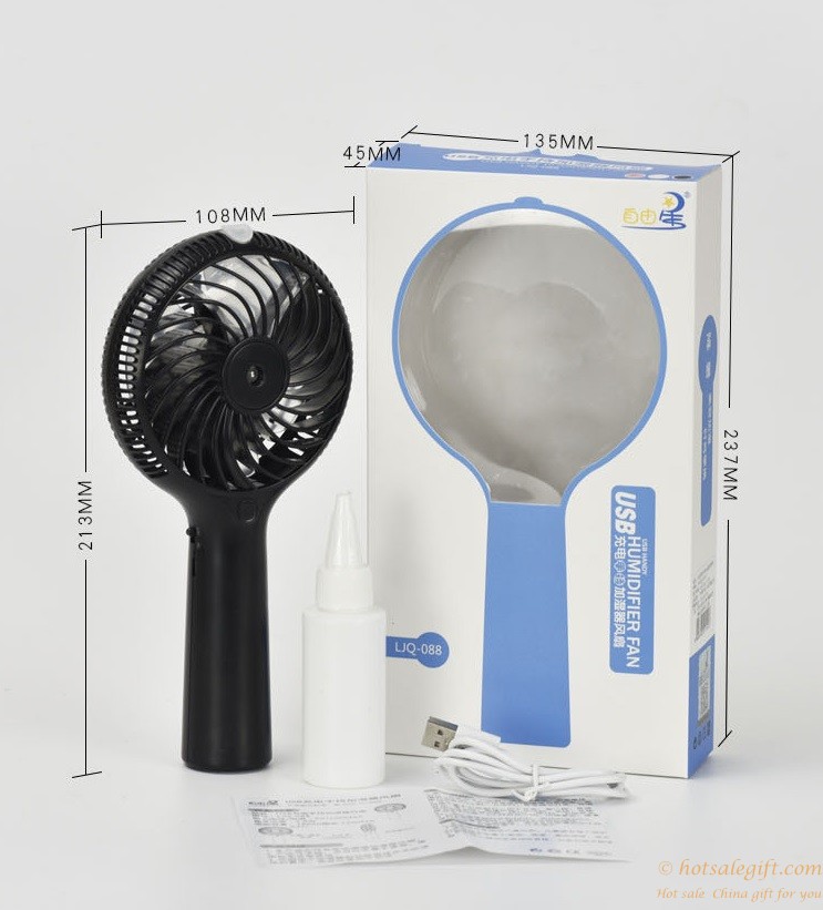 hotsalegift usb mini cooling portable rechargeable misting fan humidifier 4