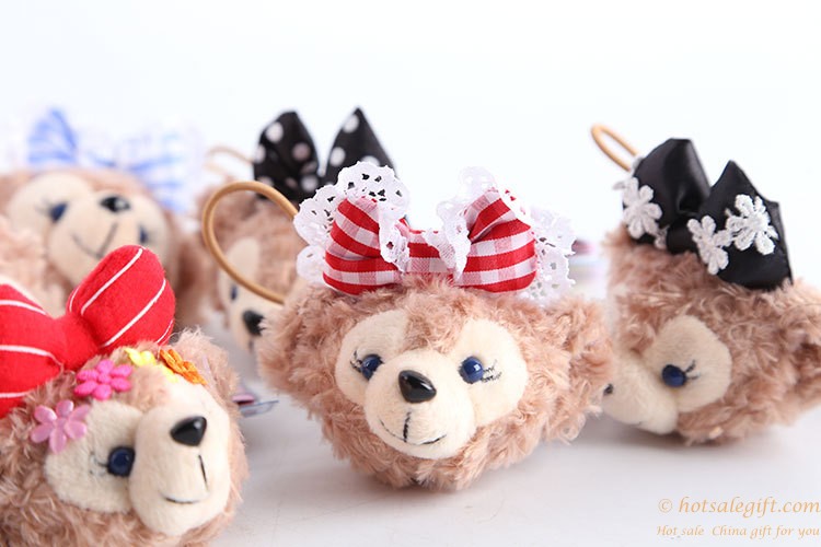 hotsalegift baby girl cute duffy shelliemay bear plush hairpin hair accessories 10