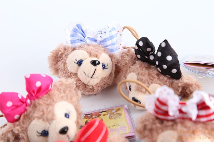 hotsalegift baby girl cute duffy shelliemay bear plush hairpin hair accessories 11