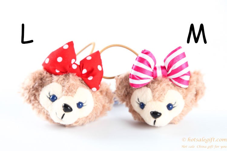 hotsalegift baby girl cute duffy shelliemay bear plush hairpin hair accessories 6