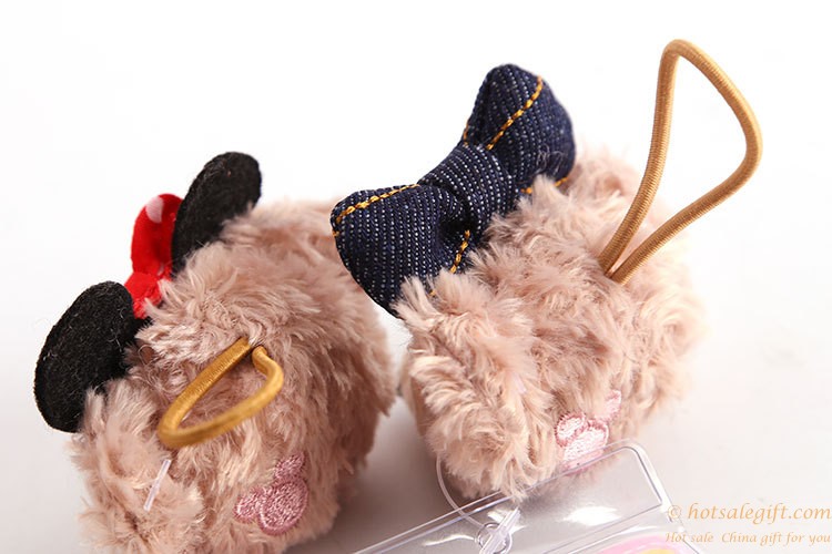 hotsalegift baby girl cute duffy shelliemay bear plush hairpin hair accessories 8