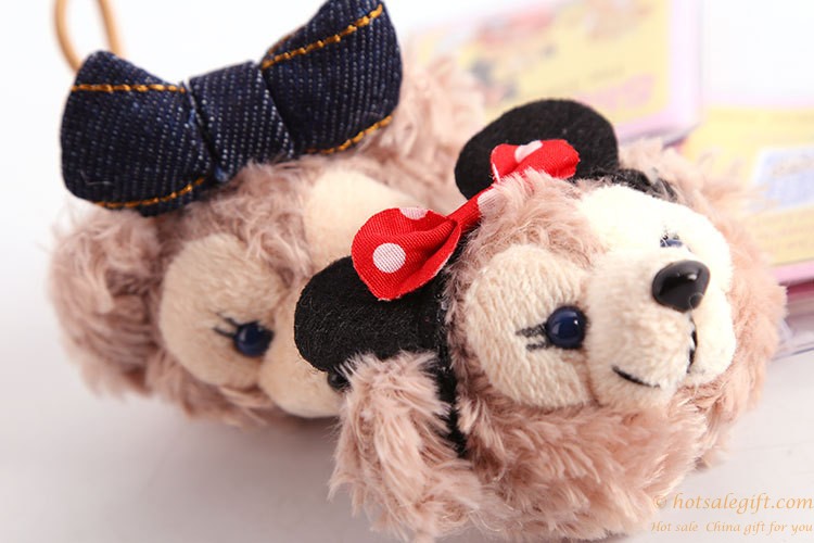 hotsalegift baby girl cute duffy shelliemay bear plush hairpin hair accessories 9