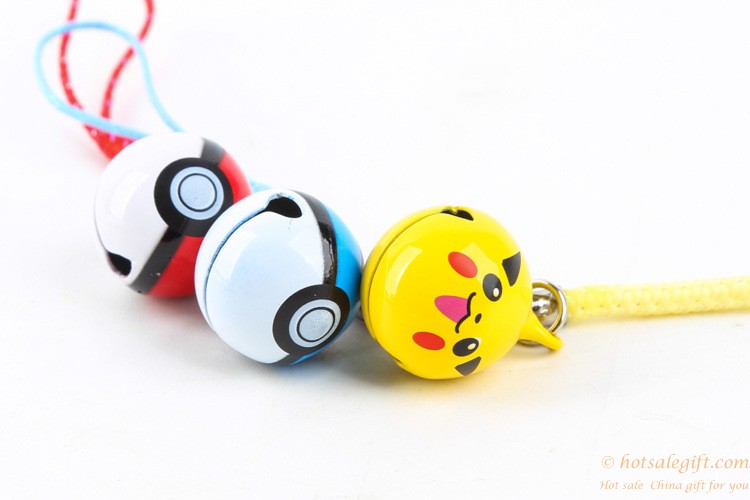 hotsalegift pikachu pokeball jingle bells pendant pokemon toy 7
