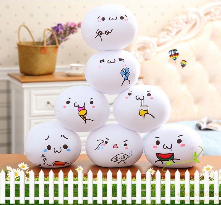 hotsalegift super kawaii emoji lovely soft plush ball pillow kids 3