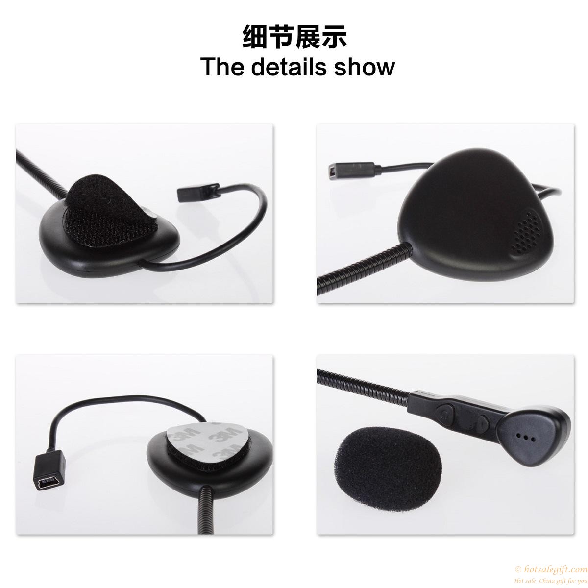 hotsalegift bluetooth motorcycle helmet headset earphone mic 6