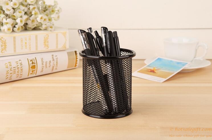 hotsalegift cheap metal mesh pen holder pencil holder