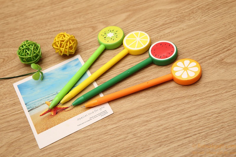 hotsalegift creative cartoon fruit gel pen office supplies