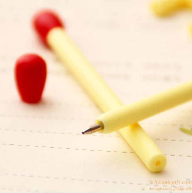hotsalegift cute plastic match ballpoint pen children office 2