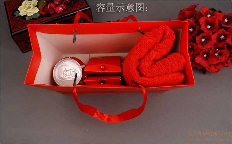 hotsalegift luxury wedding paper box handle oem logo 2