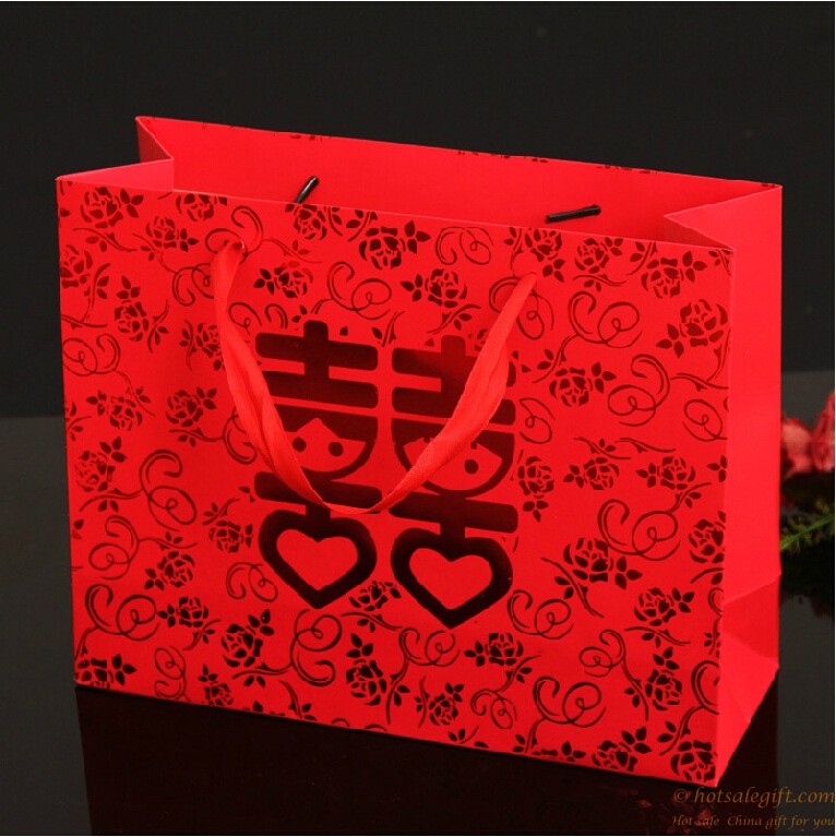 hotsalegift luxury wedding paper box handle oem logo