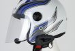 Vanntett motorsykkel hjelm Bluetooth FM NFC fjernkontroll Interphone for 5 Riders