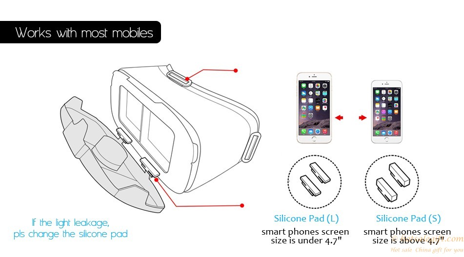 hotsalegift personalized oem 3d virtual reality vr glasses vr box smartphone 2