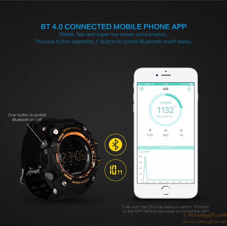 hotsalegift bluetooth smart watch waterproof wristwatch support phone call sms 13