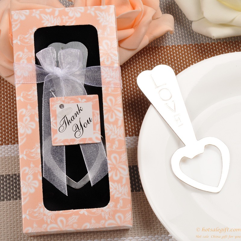 hotsalegift metal love heart shaped bottle opener wedding favors 1