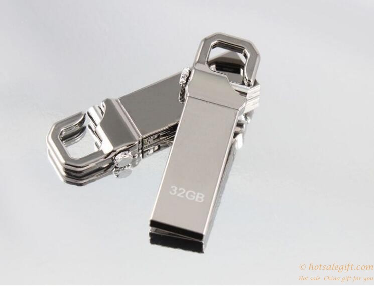 hotsalegift mini metal hook usb flash drive custom logo 4