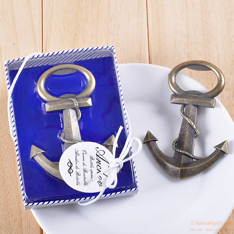 hotsalegift nautical theme anchor metal bottle opener 2