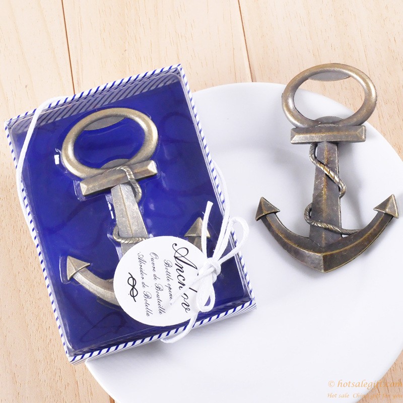 hotsalegift nautical theme anchor metal bottle opener