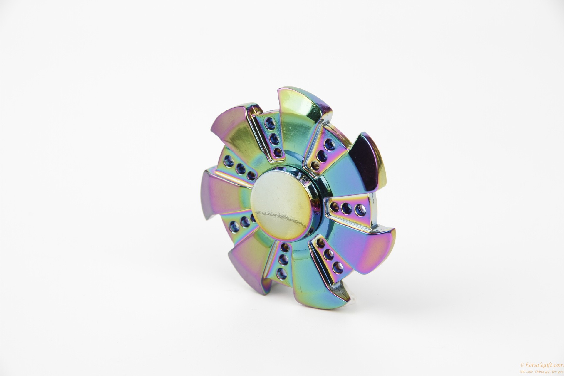 hotsalegift colorful cheap price rainbow color spinner fidget spinner toys 6