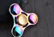 Hot sale aluminum metal rainbow fidget spinner relieve stress toy