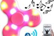 Led Bluetooth contrôle de la musique fidget spinner rechargeable musique spinner