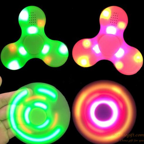 hotsalegift led bluetooth control music fidget spinner rechargeable music spinner 3