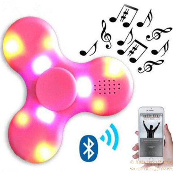 hotsalegift led bluetooth control music fidget spinner rechargeable music spinner