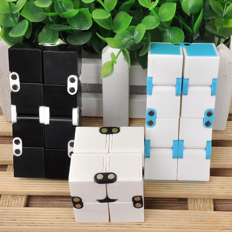 hotsalegift brand abs plastic infinity cube stress relief fidget cube 1