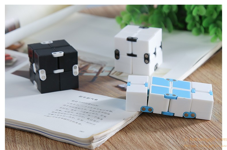 hotsalegift brand abs plastic infinity cube stress relief fidget cube 5