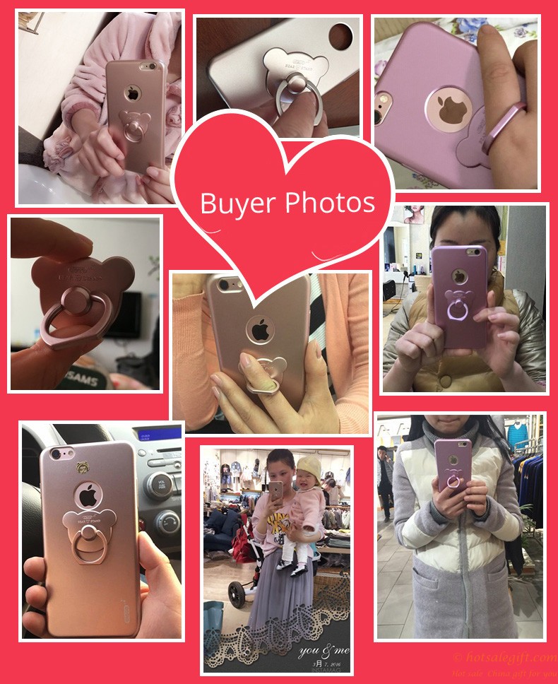 hotsalegift bear stand pc phone case iphone 8 12