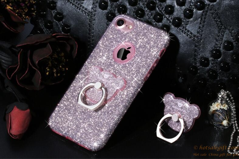 hotsalegift cute shining bear finger ring stand mobile phone stand holder 11
