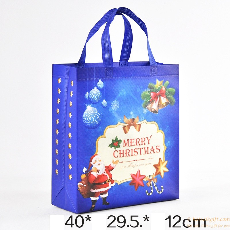 hotsalegift waterproof cheap christmas folding nonwoven shopping bag tote bag 2