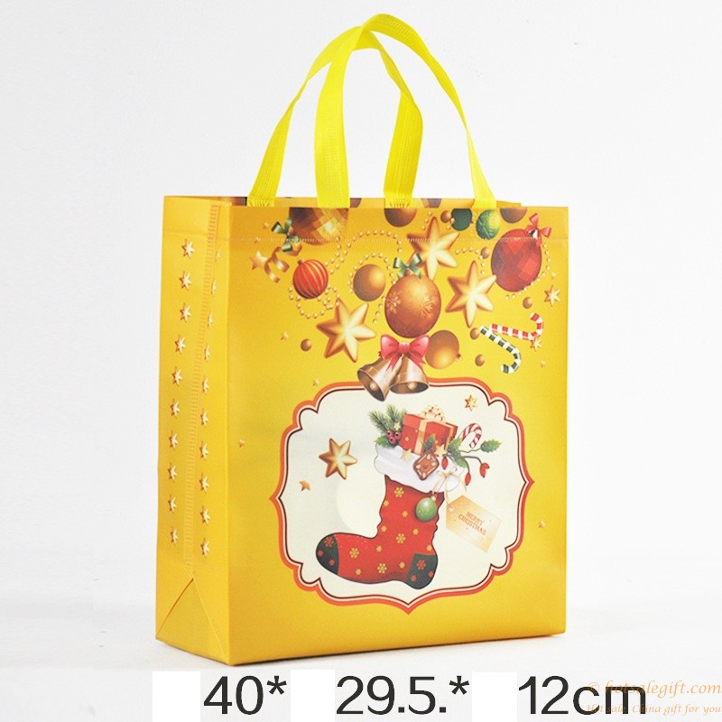 hotsalegift waterproof cheap christmas folding nonwoven shopping bag tote bag 4