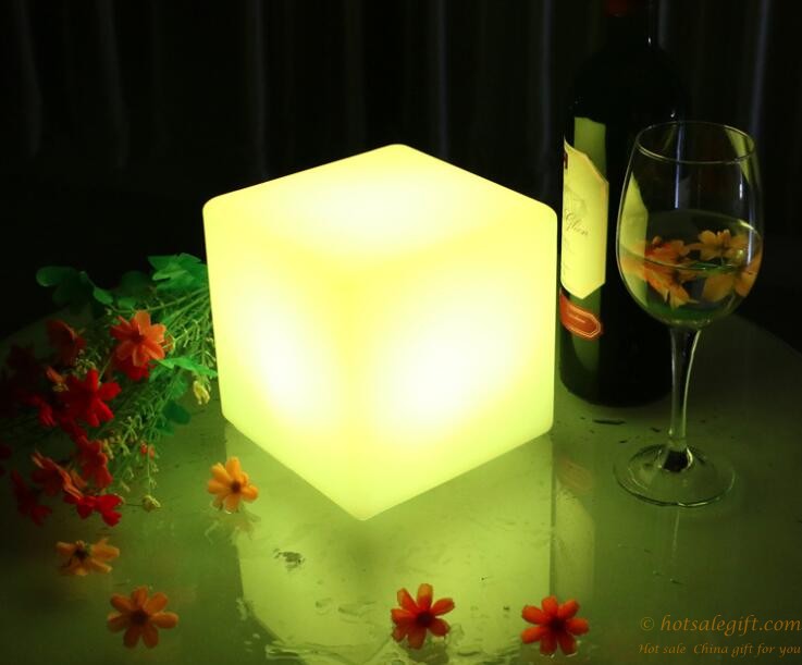 hotsalegift magic color changing led cube rgb lamp 5
