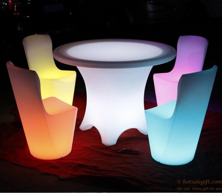 hotsalegift modern design 16 colors changing night club led table lighting bar chairs tables 1