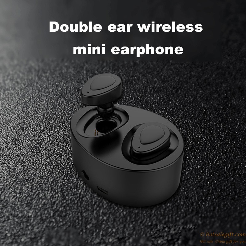 hotsalegift mini stereo wireless bluetooth headphones inear earbuds mic 5