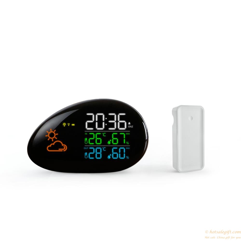 hotsalegift indoor remote lcd display wireless temperature humidity sensor