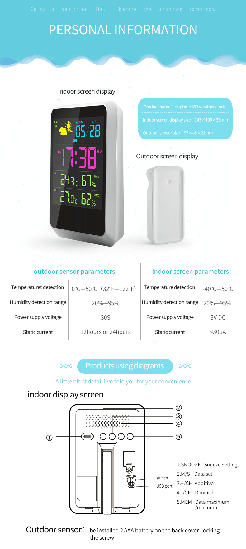 hotsalegift lcd display digital alarm low light sensor night light digital alarm clock 3