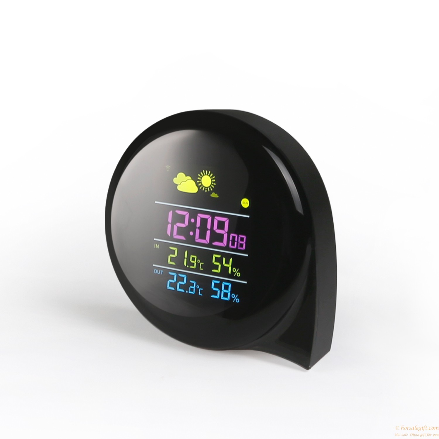 hotsalegift multi function home thermometer night vision electronic temperature and humidity meter