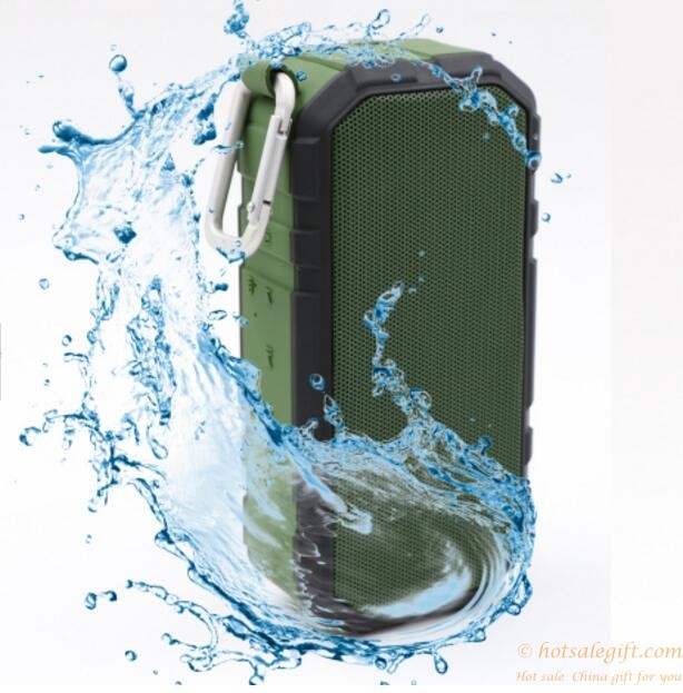 hotsalegift ipx64 waterproof bluetooth speaker with 2400mah power bank 4