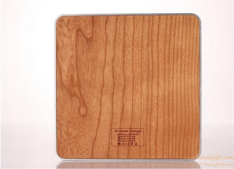 hotsalegift 10w 2 coils wooden qi wireless charger47