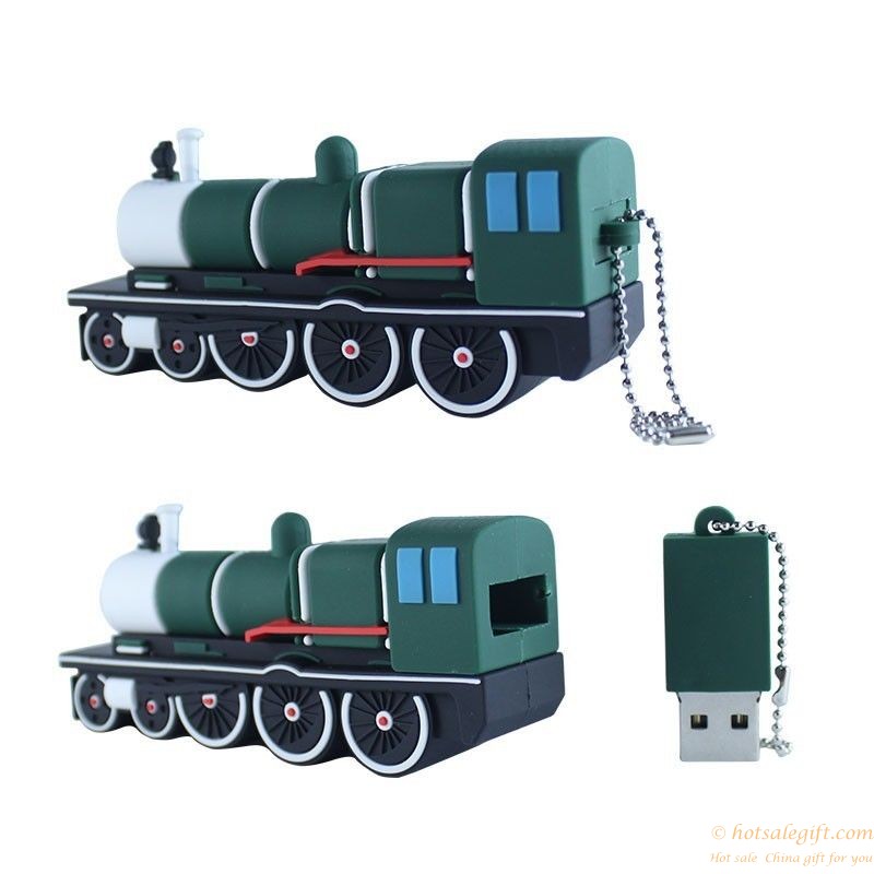 hotsalegift cartoon green train usb flash drive49