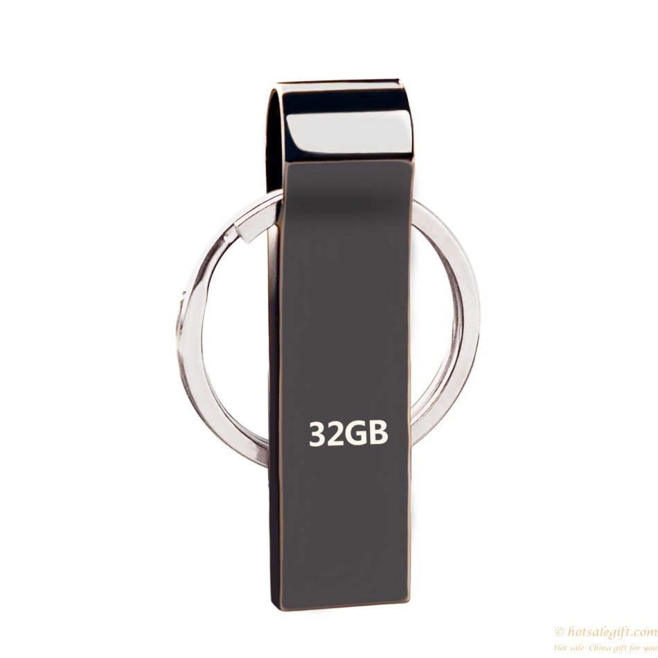 hotsalegift waterproof silver metal keychain usb flash drive163