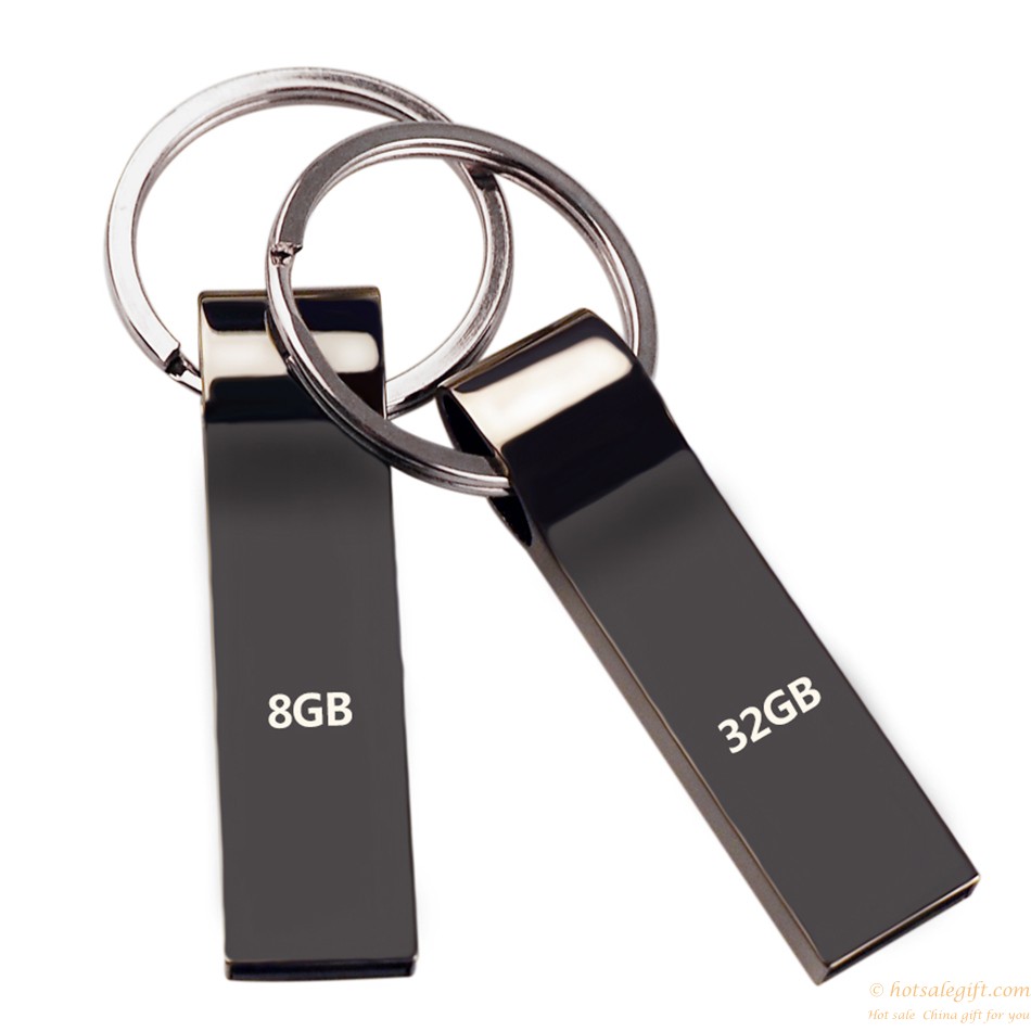 hotsalegift waterproof silver metal keychain usb flash drive233