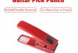 Portable and durable guitar pick punch